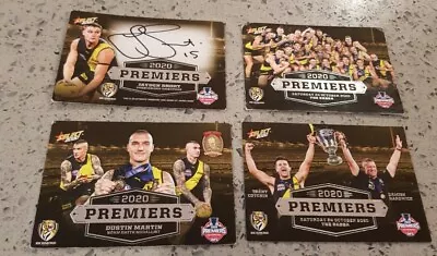 $1320 • Buy 2020 AFL Select Silver RICHMOND Premiership Predictor Signed Set Of 4 - 51/140