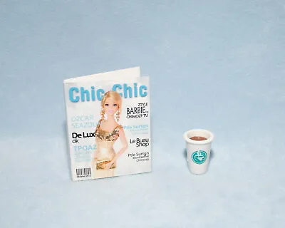 # The Barbie Look Urban Jungle - Miniature Coffee Cup & Magazine • $5.99