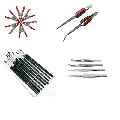 £2.89 • Buy Precision Craft Hobby Tool Kit Tweezers Clamps Brushes Airfix Model Makers UK