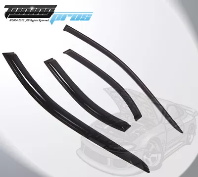 Outside Mount Window Visor 4 Pcs Dark Smoke For 2002-2007 Mazda Mazda6 Sedan • $58.52