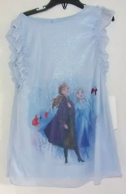 NWT Disney Pippa & Julie Frozen Blue Night Gown Girls Size 5 Childs • $6