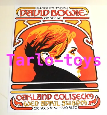 $19.99 • Buy DAVID BOWIE - Oakland, Us - 5 April 1978 - Concert Poster 
