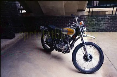 1973 Motorcycle Exhibit - Triumph TR5T Trophy Trail - Vintage Negatives X3 • $24.45