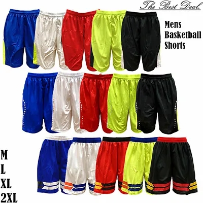 Mens Classic Mesh Basketball Shorts Dry Fit Sports Athletic Pants With Pockets • $25.88