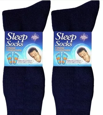 £5 • Buy Drew Brady 2 Pack Mens Sleep Socks Blue