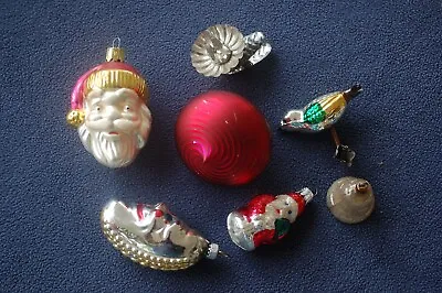 Lot Of 6 Vintage Mercury Glass Christmas Tree Ornaments • $9.99