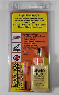 Labelle 108 Multi-Purpose Synthetic Light Weight Oil - Plastic Compatible • $12.49