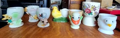 Choose Among Vintage Intl. Porcelain Easter Chick Duck Bunny Or Flower Egg Cups • $7.50