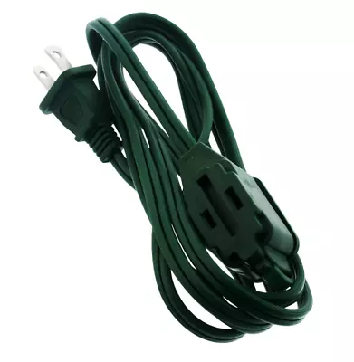 New 110v Household Indoor Use Only Extension Cord ~ Green 6 Ft ~ FREE SHIPPING • $6.99