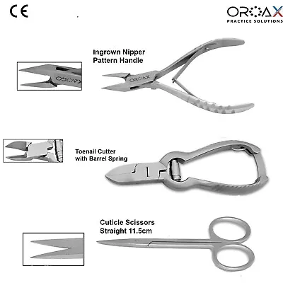Ingrown Toenail Tool Kit Toe Nail Clipper Cuticle Scissors For Pedicure Manicure • $7.95
