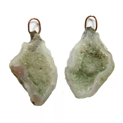 Distressed Tabasco - Tiny Mexican Geode Polished Halves With Ring  TABD65 • $18.60