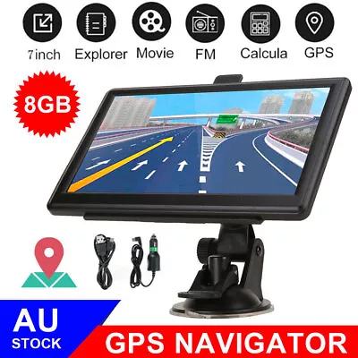 7  Car GPS Navigation Truck Navigator Sat Navi 8G Australia Map HD Touch Screen • $67.99