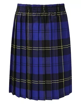 Banner Skye Tartan Skirt School Elasticated Waist Royal Blue • £16.99