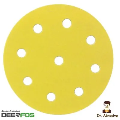 £9.50 • Buy 125mm Sanding Discs 5inch Orbital Sandpaper Pads DEERFOS For Festool Grit 40-400