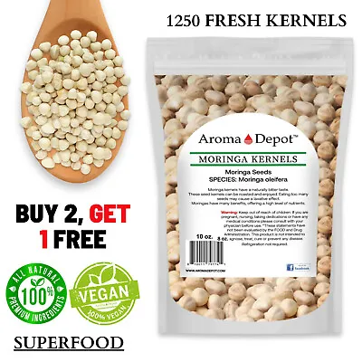 Moringa KERNELS 10 Oz. Seeds Oleifera 1250 Shelled Semilla De Moringa Pepas Bulk • $13.95