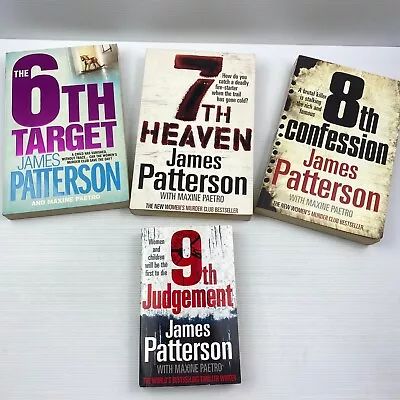 James Patterson 4x Book Bundle Fiction 6th 7th 8th 9th Womens Murder Club • $26.95