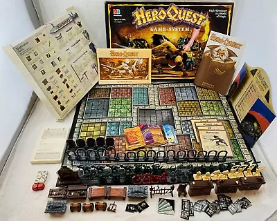 1989 HeroQuest Board Game Hero Quest Milton Bradley Complete Great Condition • $224.99