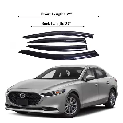 Fits Mazda 3 Sedan 2019-2021 Side Window Visor Sun Rain Deflector Guard • $26.99