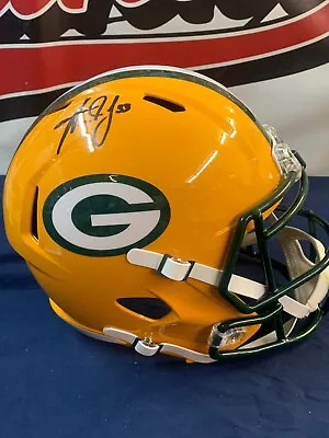 AARON JONES Packers Signed Full Size Speed Authentic Helmet - Beckett COA • $77