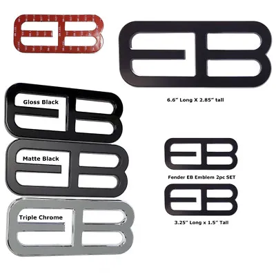 UPR 2.3T ECOBOOST Fender Emblem Chrome Black Fits Bronco Ranger Mustang SVO 2pc • $19.99