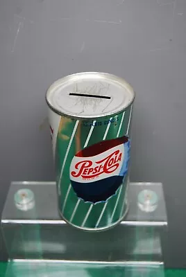 1950's Vintage Pepsi Soda 12 Oz Original Tin Can Coin Bank Baltimore Md • $25