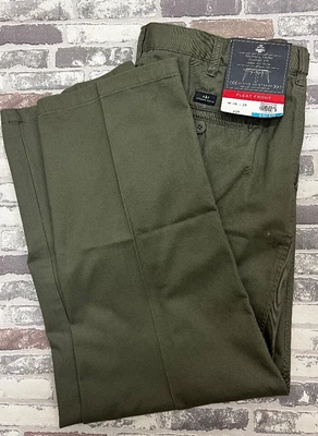 £9.99 • Buy BHS ATLANTIC BAY BNWT Men’s Green Pleat Front Chino Trousers W38 L29 CG S77