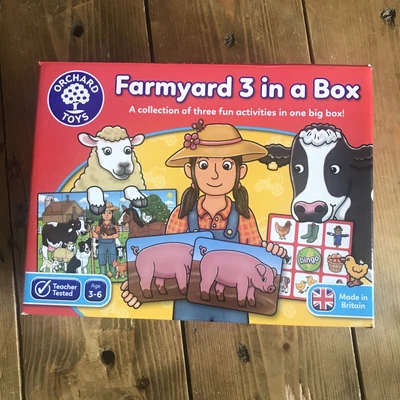 £6.50 • Buy Orchard Toys Farmyard 3 In A Box, Orchard Toys, Farmyard 3in1, Orchard Toys, Toy