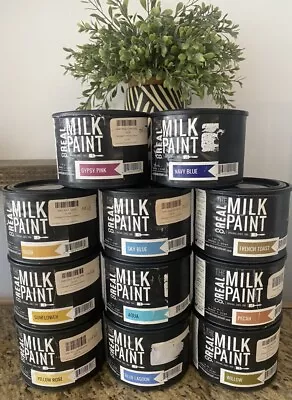 NEW - The REAL Milk Paint 11 Powder Cans - 16 Oz Powder Paints Lot • $100