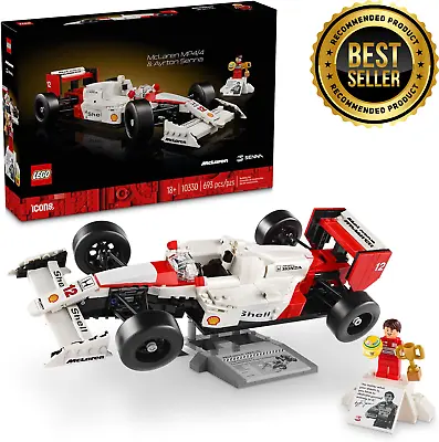 New LEGO® McLaren MP4/4 & Ayrton Senna Car Pieces Set 10330 | Car Model Gift • $119.99