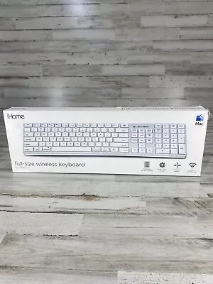 IHome IMAC Full -size Wireless Keyboard With 2.4G Nano Receiver - Silver • $19.99