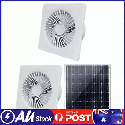 Solar 12V Exhaust Fan Durable Extractor Fan Kitchen Bathroom Chicken/Duck Coop • $40.59