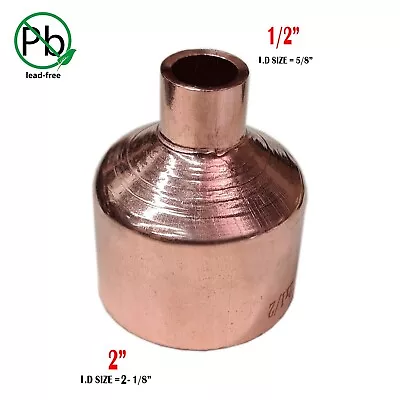 2  X 1/2  Coupling Reducer C X C COPPER PIPE FITTING • $16.93