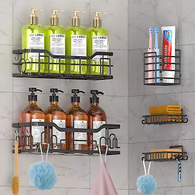 Shower Caddy - 5-Pack Shower Shelves Adhesive Shower Organizer Hanging No Drill • $39.87