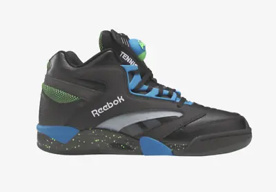 Reebok Shaq Victory Pump Black Blue Volt H06491  Men's Size 7.5-13 Basketball • $99.99