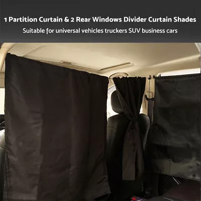 Car Divider Car Privacy Curtain Curtain Sun Shade Suitable For Van SUV Truck • $19.99