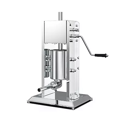 $259.99 • Buy 3L Manual Vertical Sausage Filler - Stainless Stuffer Meat Press Machine