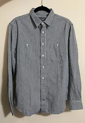 $89.99 • Buy Gitman Bros. Vintage Hickory Stripe Denim Work Shirt Size M NEW $248.00