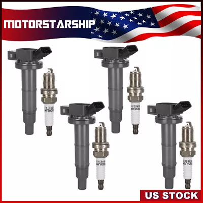 4x Ignition Coils W/ Spark Plug For Toyota Camry RAV4 Corolla Lexus L4 HS250h • $45.90