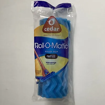 O Cedar Roll-O-Matic Roller Mop Refill 8.5” Wave Sponge Blue • $27.99