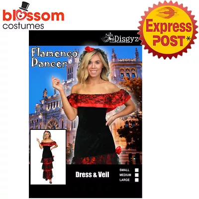 CA1340 Flamenco Dancer Spanish Senorita Spain Dancing Costume Fancy Dress Outfit • $36.35