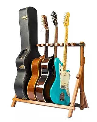  - AltaTrak V2 - Oak Wood Guitar Rack And Guitar Case Stand For Multiple  • $200.25