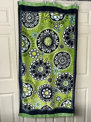 Vera Bradley Bath Towel Green And Blue Medallion And Floral Print 61”X32” • $29.99