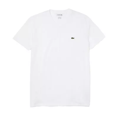 Lacoste Pima Cotton Men's Short Sleeve V-Neck Jersey T-Shirt TH6710 Sizes S-4XL • $34.10