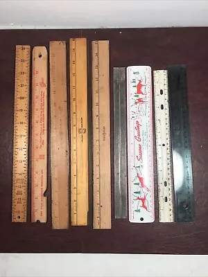 Vintage Ruler Lot Of 9! Mixed  • $5