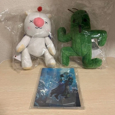 $160 • Buy Final Fantasy 10 Acrylic Stand Moogle Cactuar Plush Set