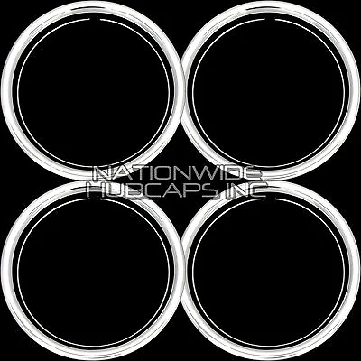 Set Of 4 13  Chrome Wheel Trim Rings Beauty Rim Ring Glamour Bands Steel Rims • $47.99