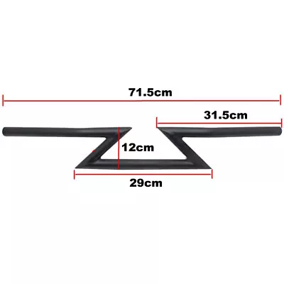 7/8'' 22mm Motorcycle Drag Z-Bar Pullback Handlebar For Suzuki Honda CG Chopper • $35.99