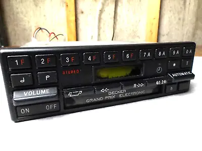 Mercedes Becker Grand Prix 612 Radio Stereo Cassette W123 W126 R107 W201 TESTED • $107