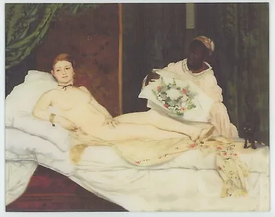 Olympia By Edouard Manet 8 X 10 Inch Custom-made 3-D Lenticular Picture New Cond • $14.95