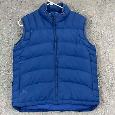 Cabela’s Vest Men’s S Blue Goose Down 650 Fill Puffer Zip Quilted Pocket Outdoor • $27.96